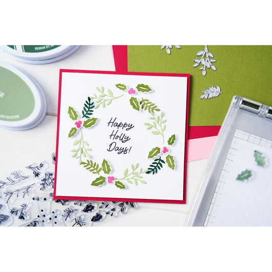 Sizzix Framelits Die Set: Happy Holly Days #2, 25/Pkg, By Catherine Pooler (5A00241M1G7BL)