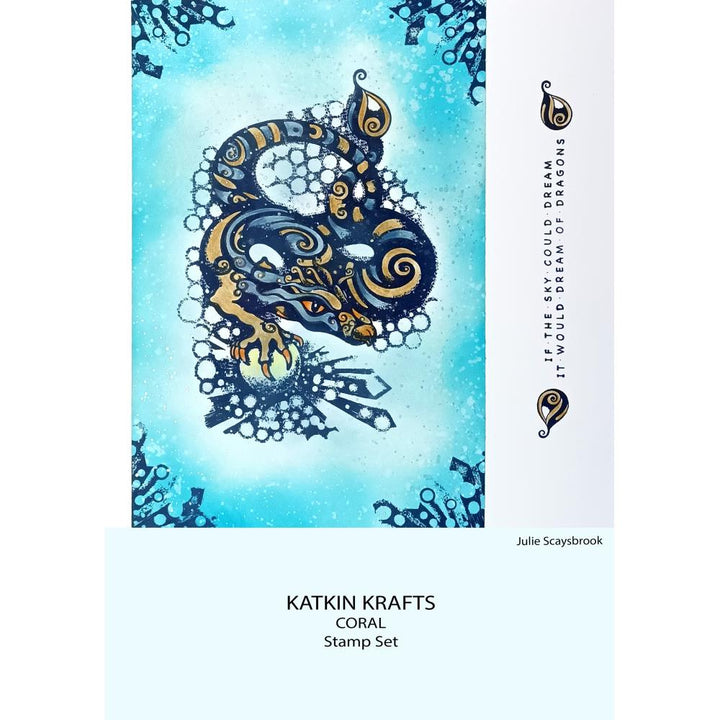 Creative Expressions 6"X8" Clear Stamp Set: Coral Mermaid, By Katkin Krafts (KK0004)