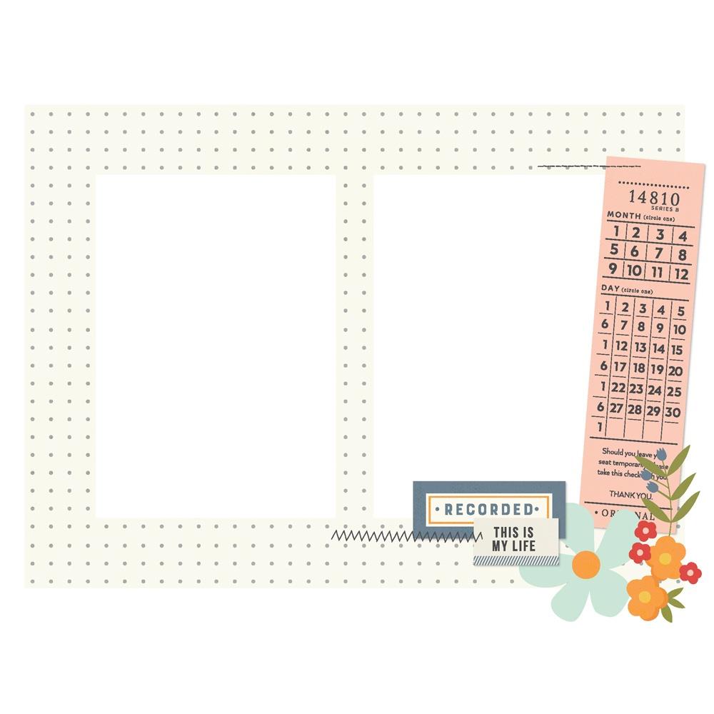 Simple Stories For The Record Chipboard Frames, 6/Pkg (23525)