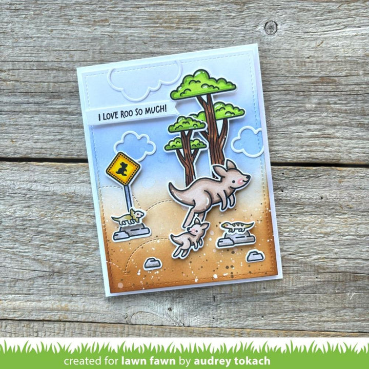 Lawn Fawn 4"X6" Clear Stamps: Kanga-rrific (LF3344)