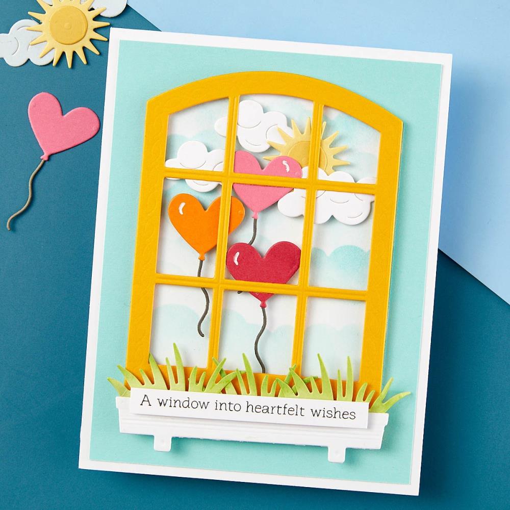 Spellbinders Window With A View Etched Dies: Up In The Air View, By Tina Smith (S41331)