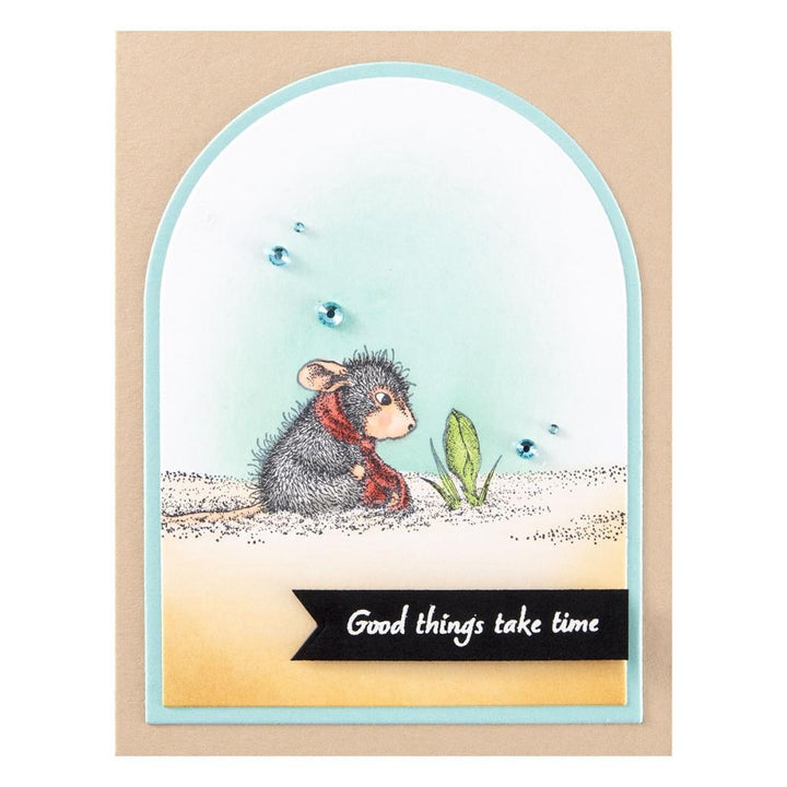 Stampendous House Mouse Cling Rubber Stamp: Wishing For Spring, Sweet Moments (5A002HXY1GKHD)