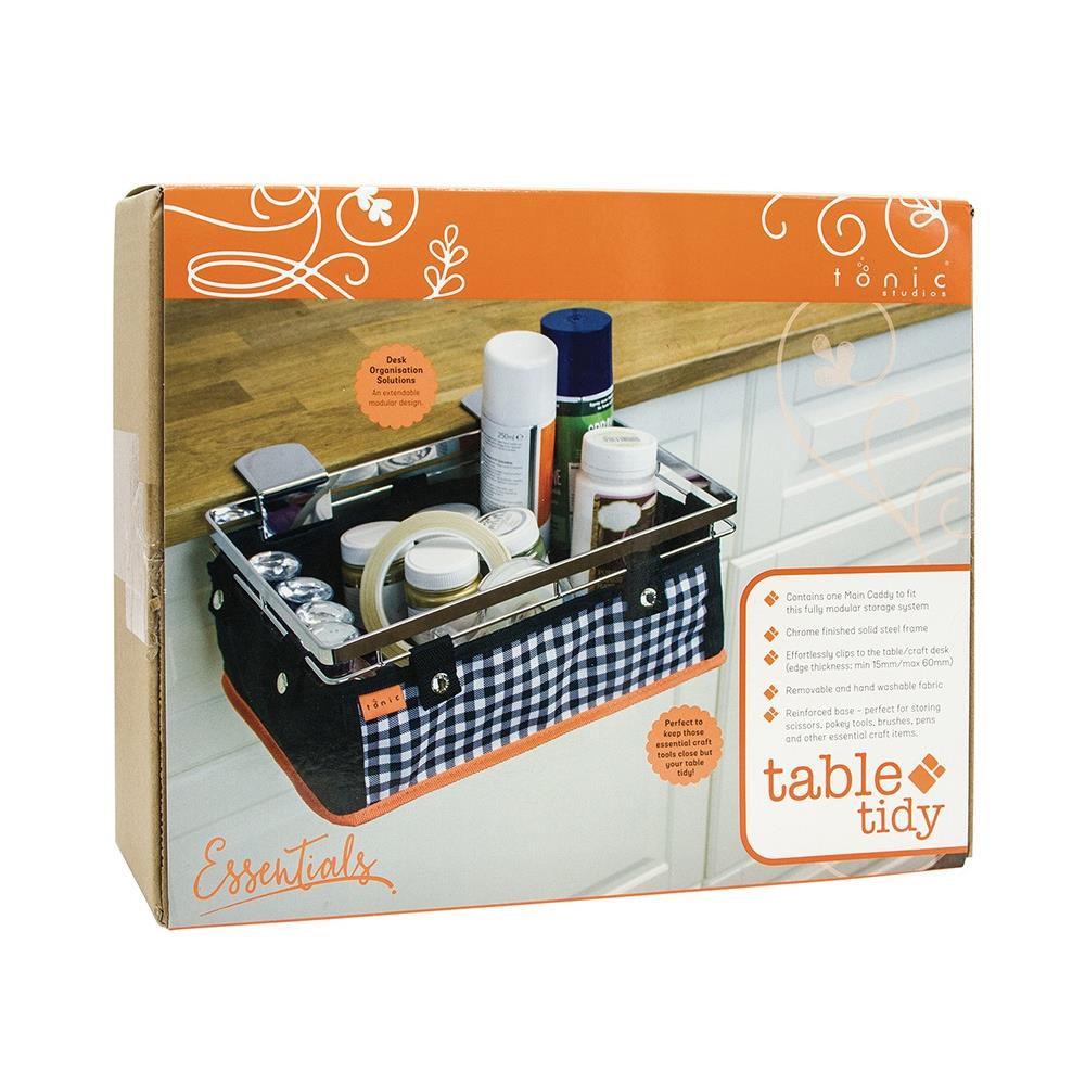 Tonic Studios Table Tidy Main Caddy: Black/Orange (1643E)