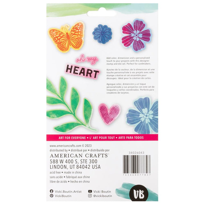 Vicki Boutin Bold And Bright Stamp & Die Set: Oh My Heart (5A0026K31G92H)