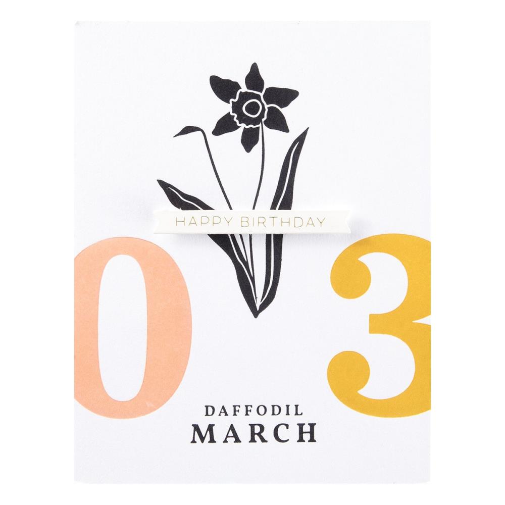 Spellbinders Florals Through The Year Press Plates: March Daffodil (5A002HX61GKH4)