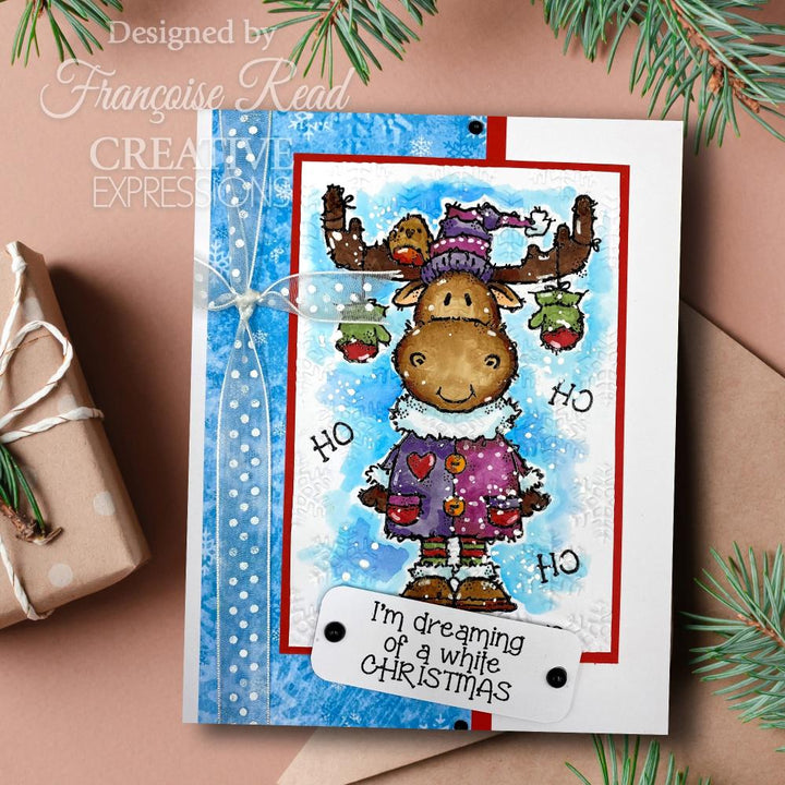 Woodware 8"X2.6" Clear Stamp Singles: Magical Christmas Greetings (5A00283G1GB5C)