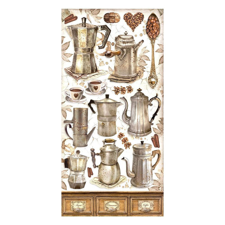 Stamperia Coffee And Chocolate 6"X12" Collectables, 10/Pkg (SBBV26)