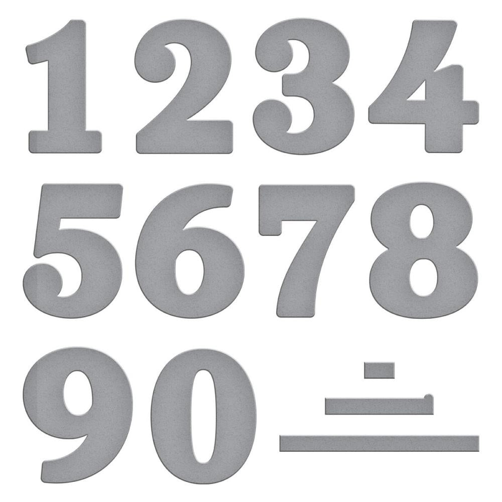 Spellbinders From Color Mix Celebrations Etched Dies: Bold Numbers (5A002HXD1GKGY)