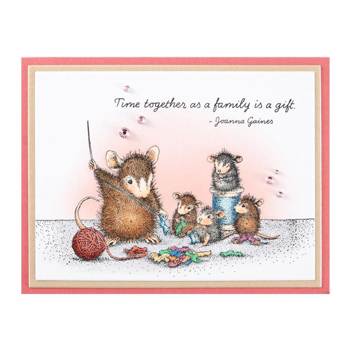 Stampendous House Mouse Cling Rubber Stamp: Sew Sweet, Sweet Moments (5A002HXQ1GKHM)