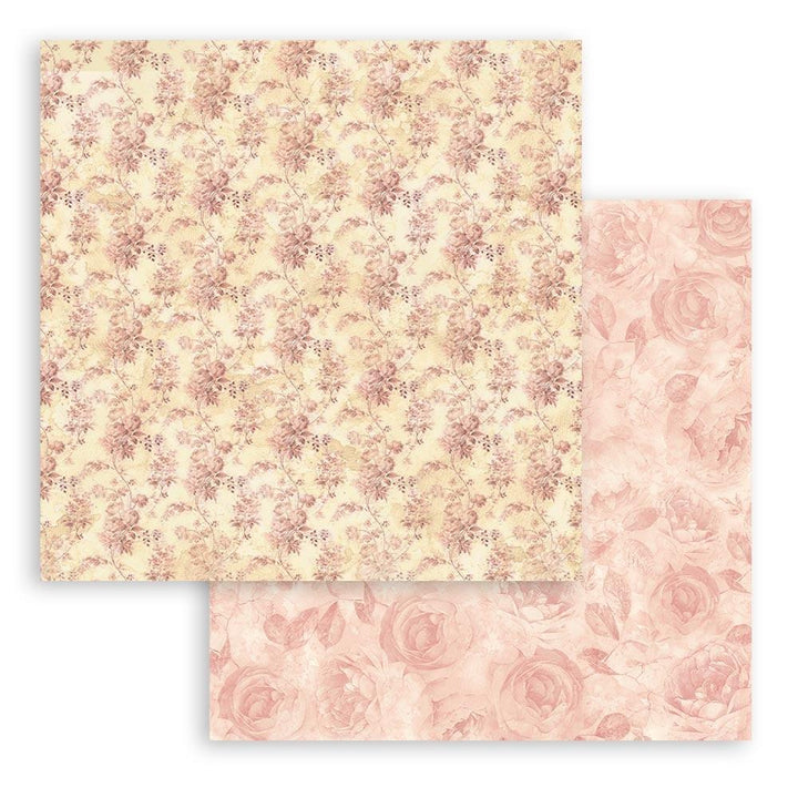 Stamperia Shabby Rose 8"X8" Double-Sided paper Pad, 10/Pkg (5A00255K1G843)