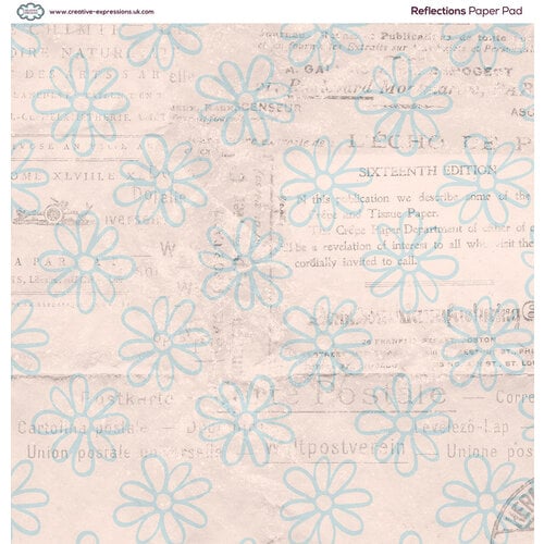Creative Expressions 8"X8" Double-Sided Paper Pad: Reflections, 24/Pkg (CEPP0021)