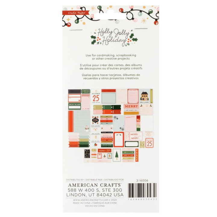 Crate Paper Holly Jolly Ephemera: Journaling (5A0027961G9JB)