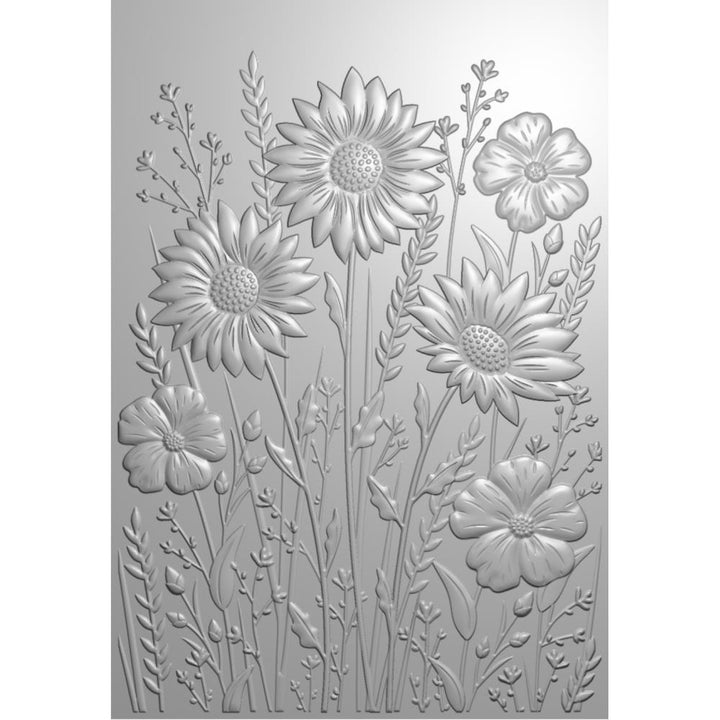Creative Expressions 5"X7" 3D Embossing Folder: Wildflowers (EF3D070)