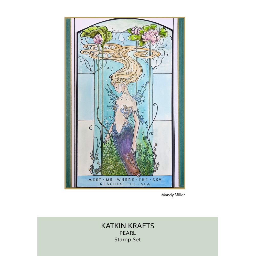 Creative Expressions 6"X8" Clear Stamp Set: Pearl, By Katkin Krafts (KK0007)