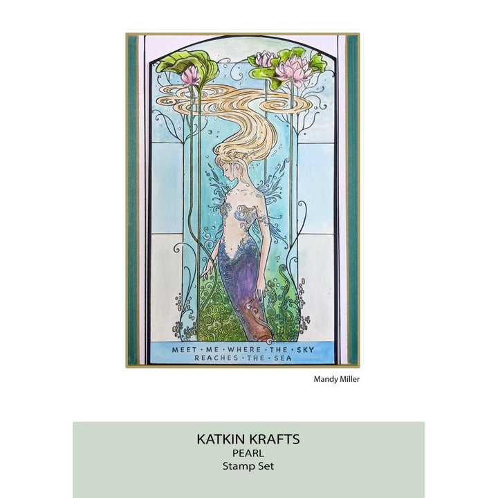 Creative Expressions 6"X8" Clear Stamp Set: Pearl, By Katkin Krafts (KK0007)
