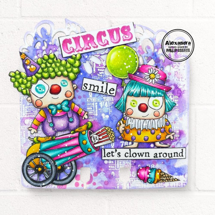 AALL And Create A7 Photopolymer Clear Stamp Set: Clown Around (5A002GJG1GJ0R)