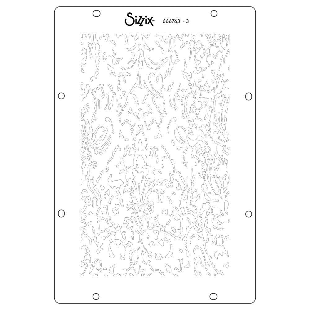 Sizzix Clear Stamp Set W/ Stencils: Ornate, 17/Pkg, By Vic Hollins (5A002BLK1GF35)