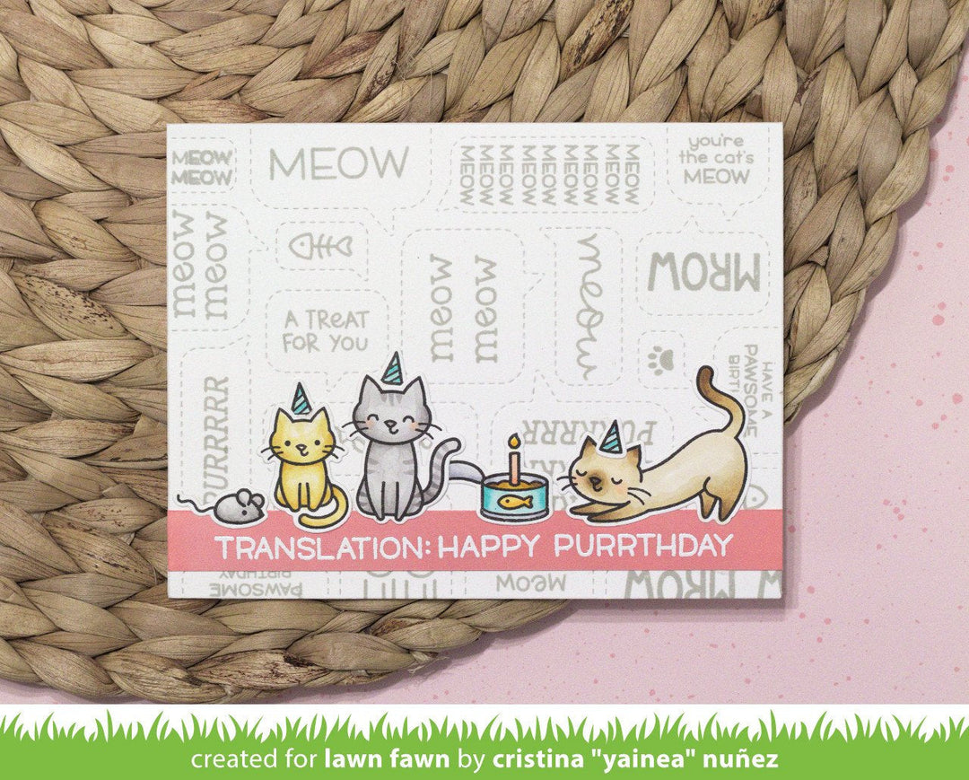  Lawn Fawn - Pawsome Birthday - Stamps and Dies - 2 Item Bundle  : Arts, Crafts & Sewing