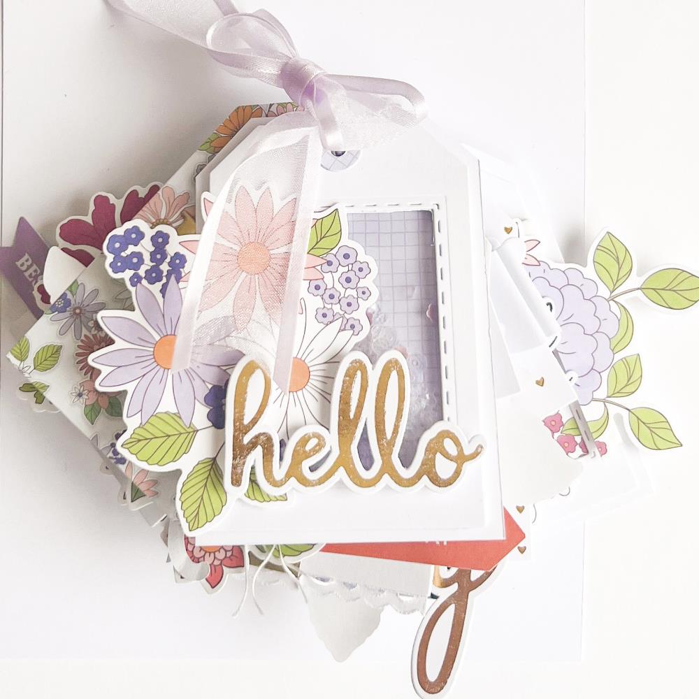 Pinkfresh Studio Cardstock Die-Cuts Ephemera Pack: Fancy Floral, 16/Pkg (PF205923)