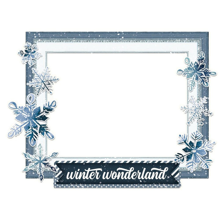 Simple Stories Simple Vintage Fresh Snow Chipboard Frames, 6/Pkg (23725)