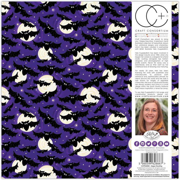 Craft Consortium Happy Haunting 12"X12" Double-Sided Paper Pad, 40/Pkg (PAD022)