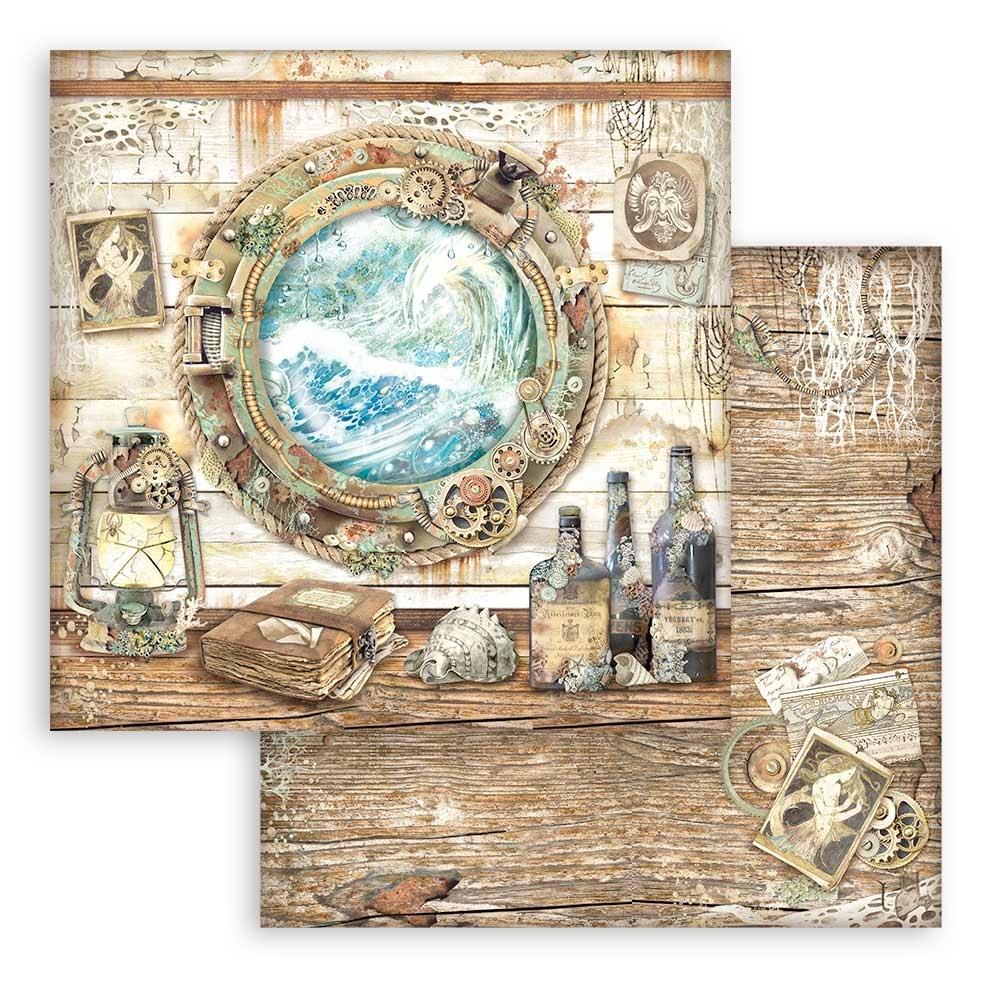 Stamperia Songs Of The Sea 8"X8" Double-Sided Paper Pad, 10/Pkg (SBBS90)