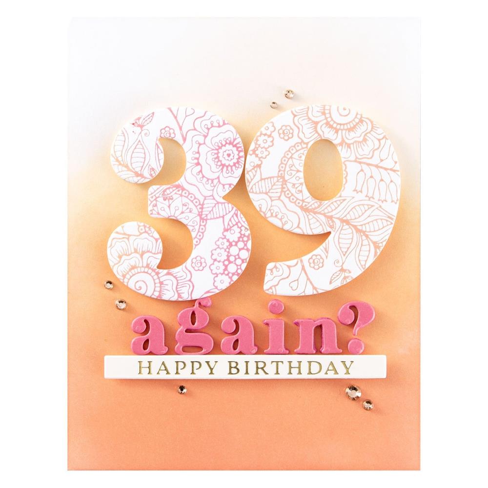 Spellbinders From Color Mix Celebrations Etched Dies: Bold Numbers (5A002HXD1GKGY)