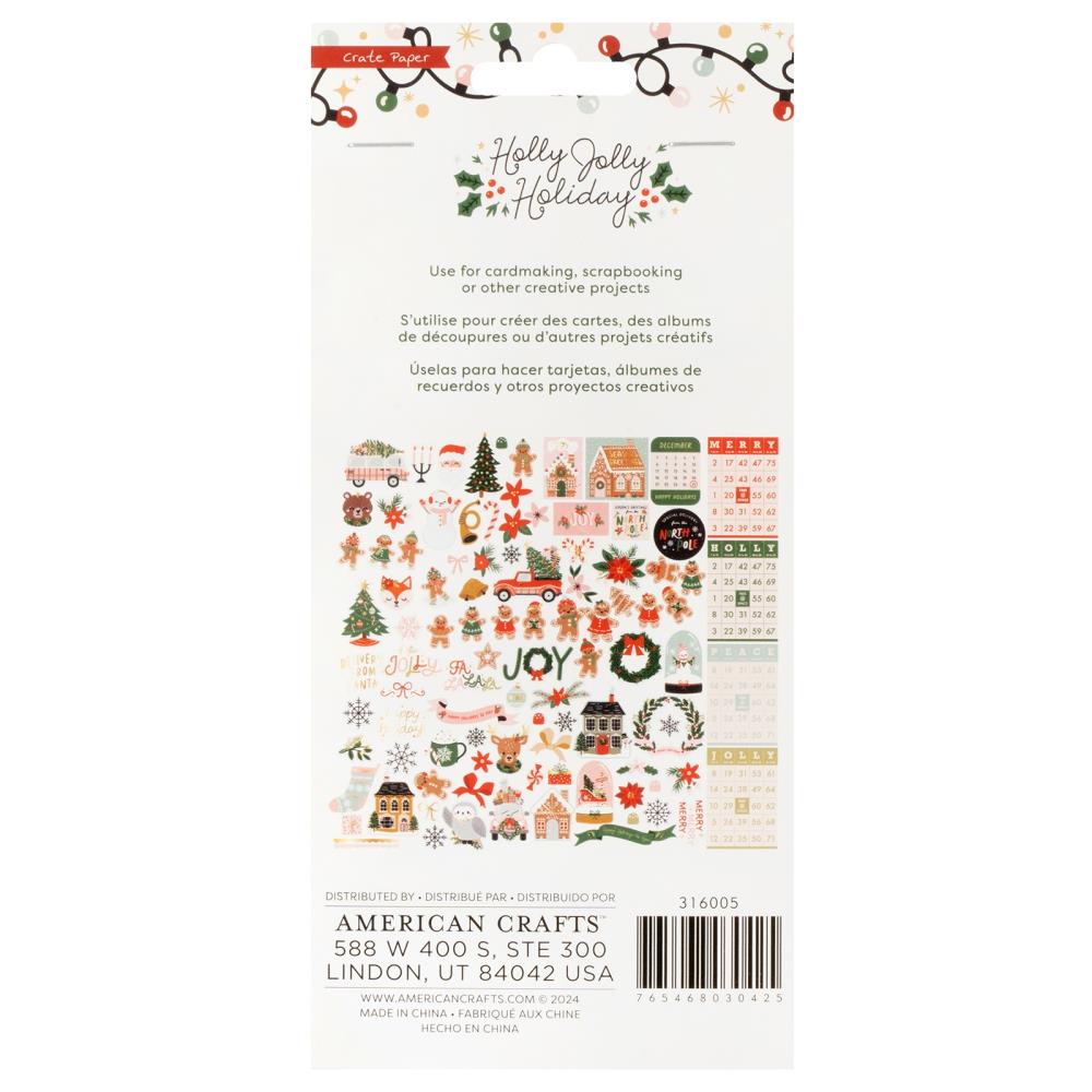 Crate Paper Holly Jolly Ephemera: Icons (5A00278K1G9JC)