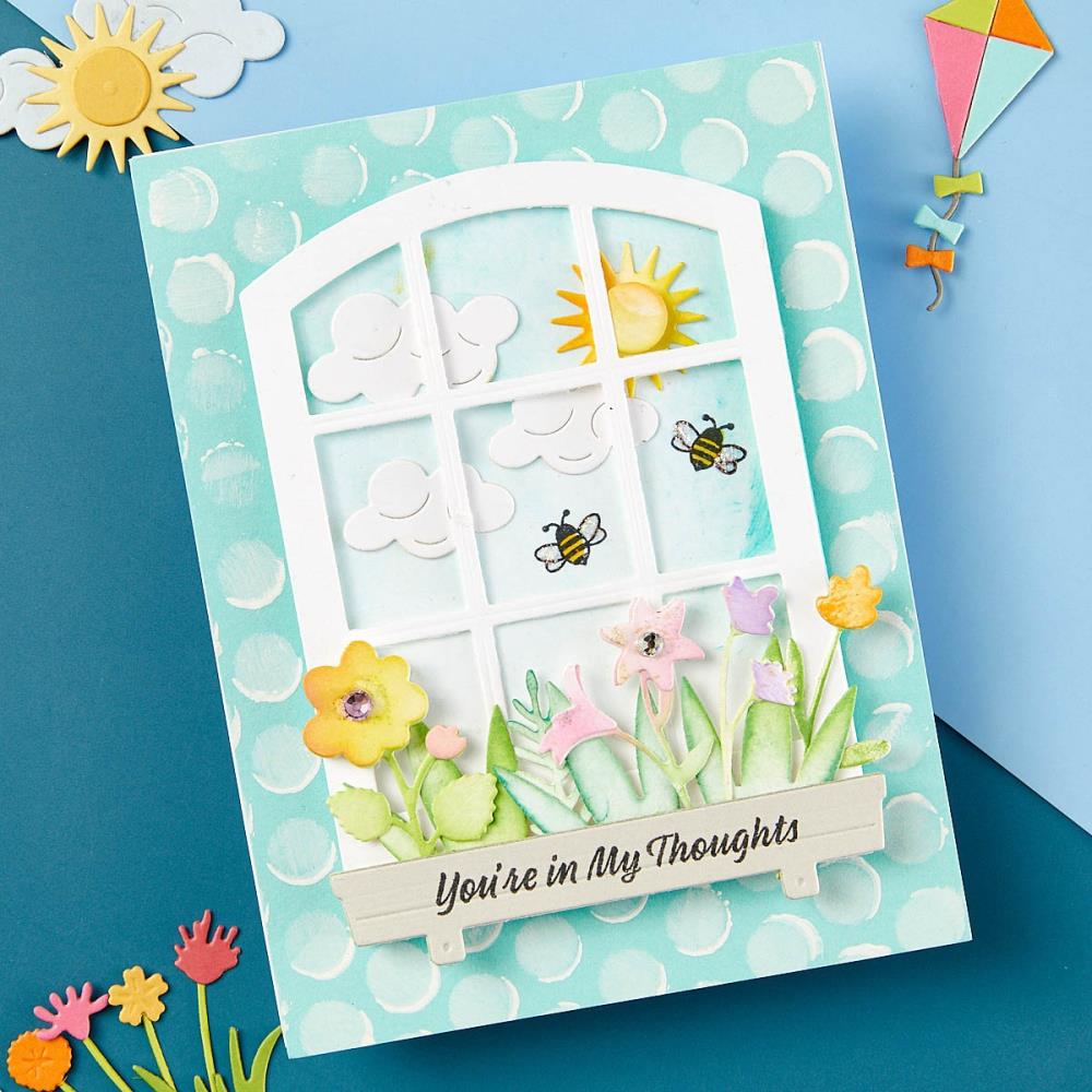 Spellbinders Windows With A View Etched Dies: Botanical Solarium, By Tina Smith (S5620)