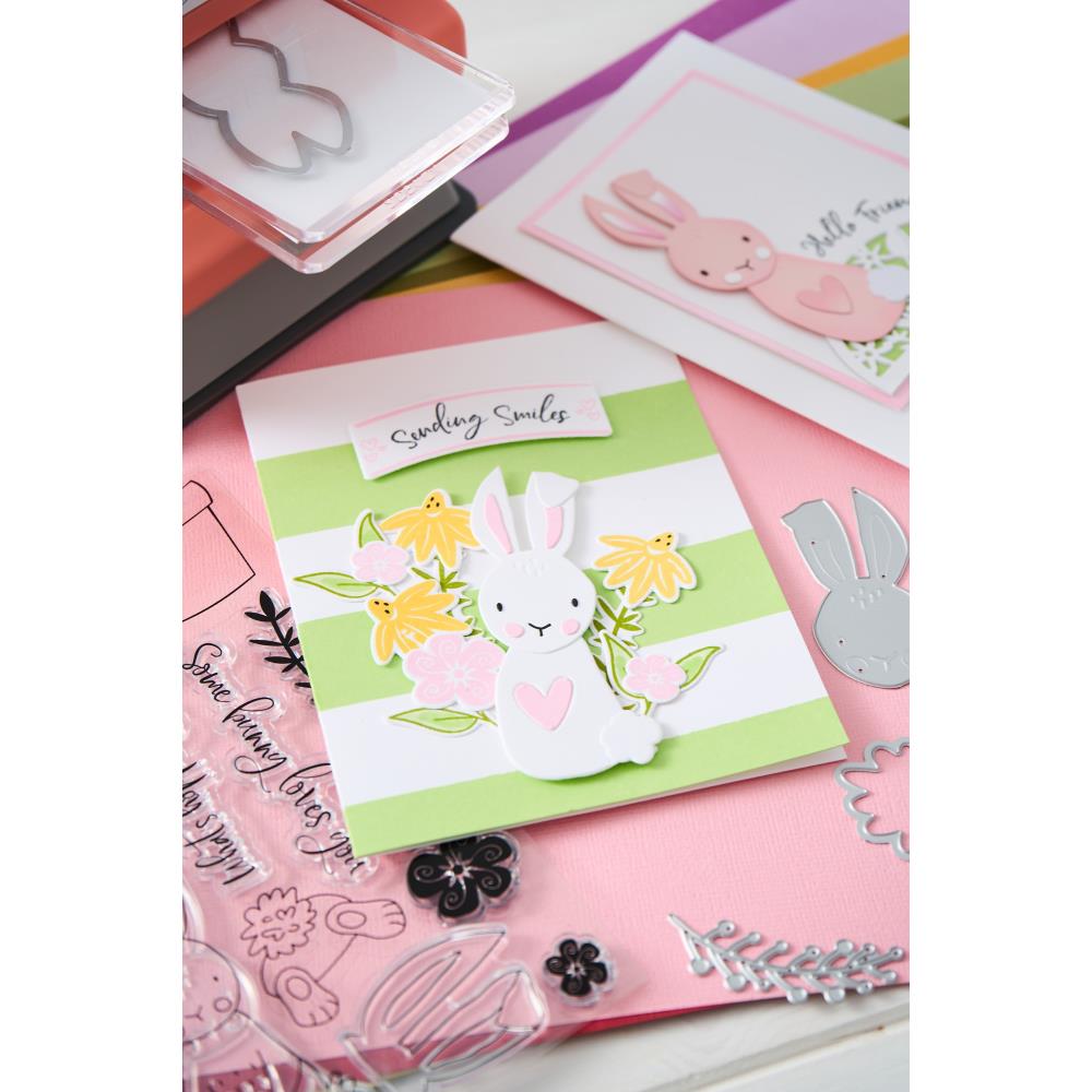 Sizzix Clear Stamps Set: Bunny Bits & Blooms, 12/Pkg, By Catherine Pooler (666794)