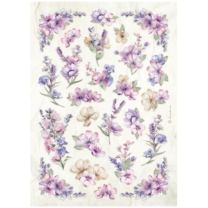 Stamperia Lavender A4 Assorted Rice Paper, 6/Pkg (5A0027GG1G9SK)