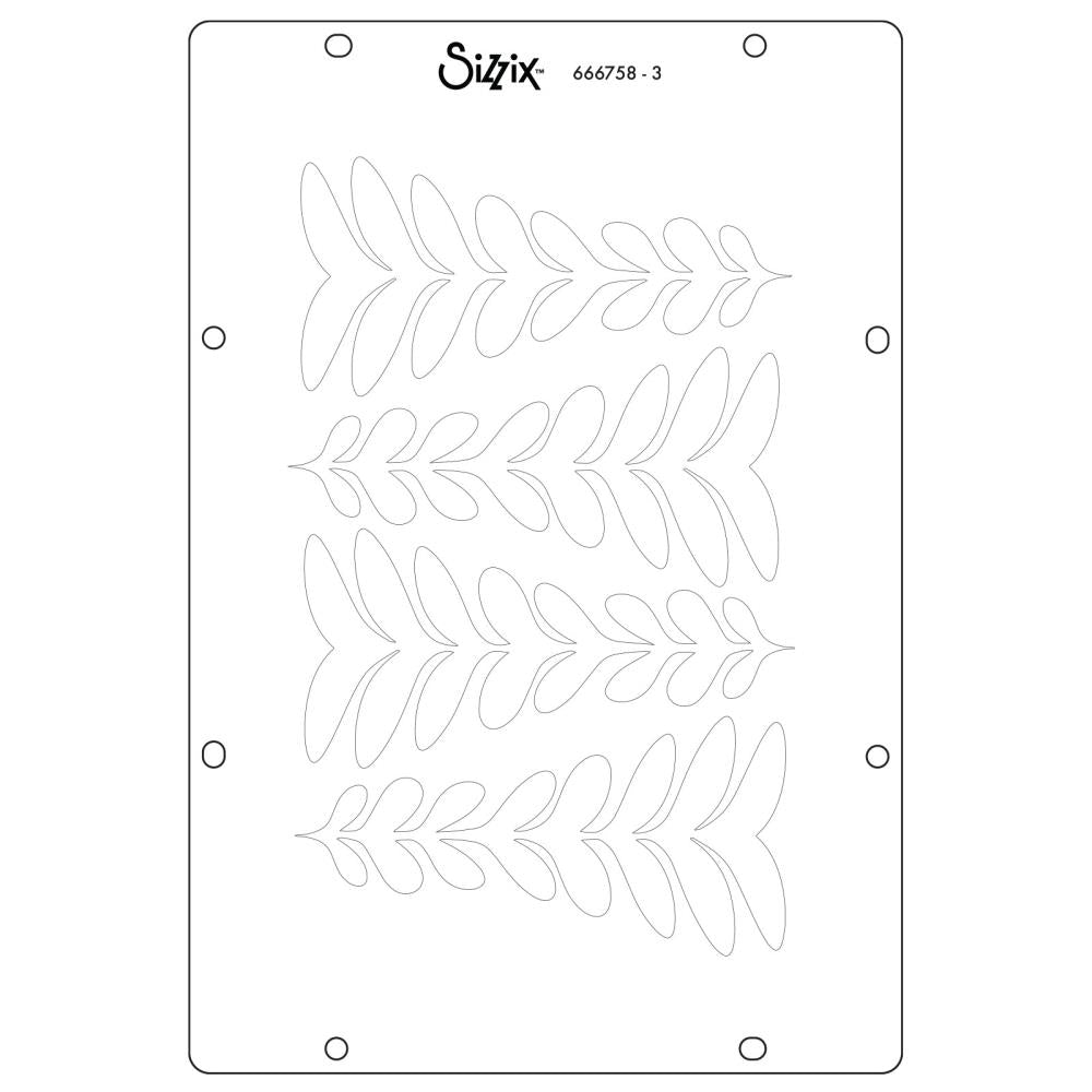 Sizzix Clear Stamp Set W/Stencils: The Visiter, 9/Pkg, By Cat Kerr (5A002BLF1GF2X)