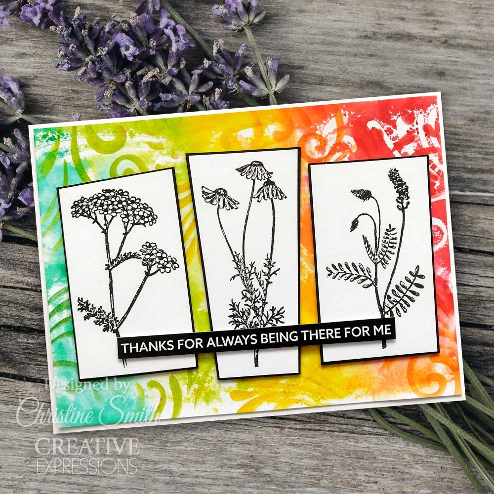 Creative Expressions 6"X4" Clear Stamp Set: Meadow Beauty, By Sam Poole (CEC1031)