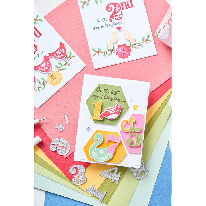 Sizzix Thinlits Die Set: Folk Numbers, 18/Pkg, By Catherine Pooler (5A00240S1G79N)