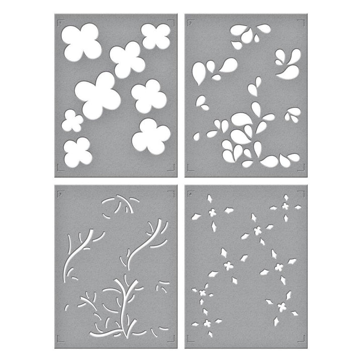 Spellbinders Flower Market Layered Stencil: Blossoming Flowers (STN075)