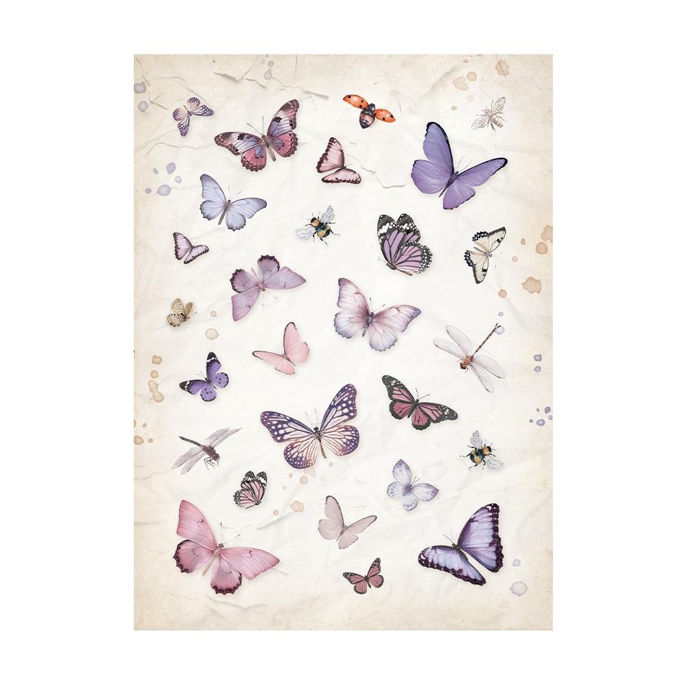 Stamperia Lavender A6 Assorted Rice Paper Backgrounds, 8/Pkg (5A0027GK1G9SJ)