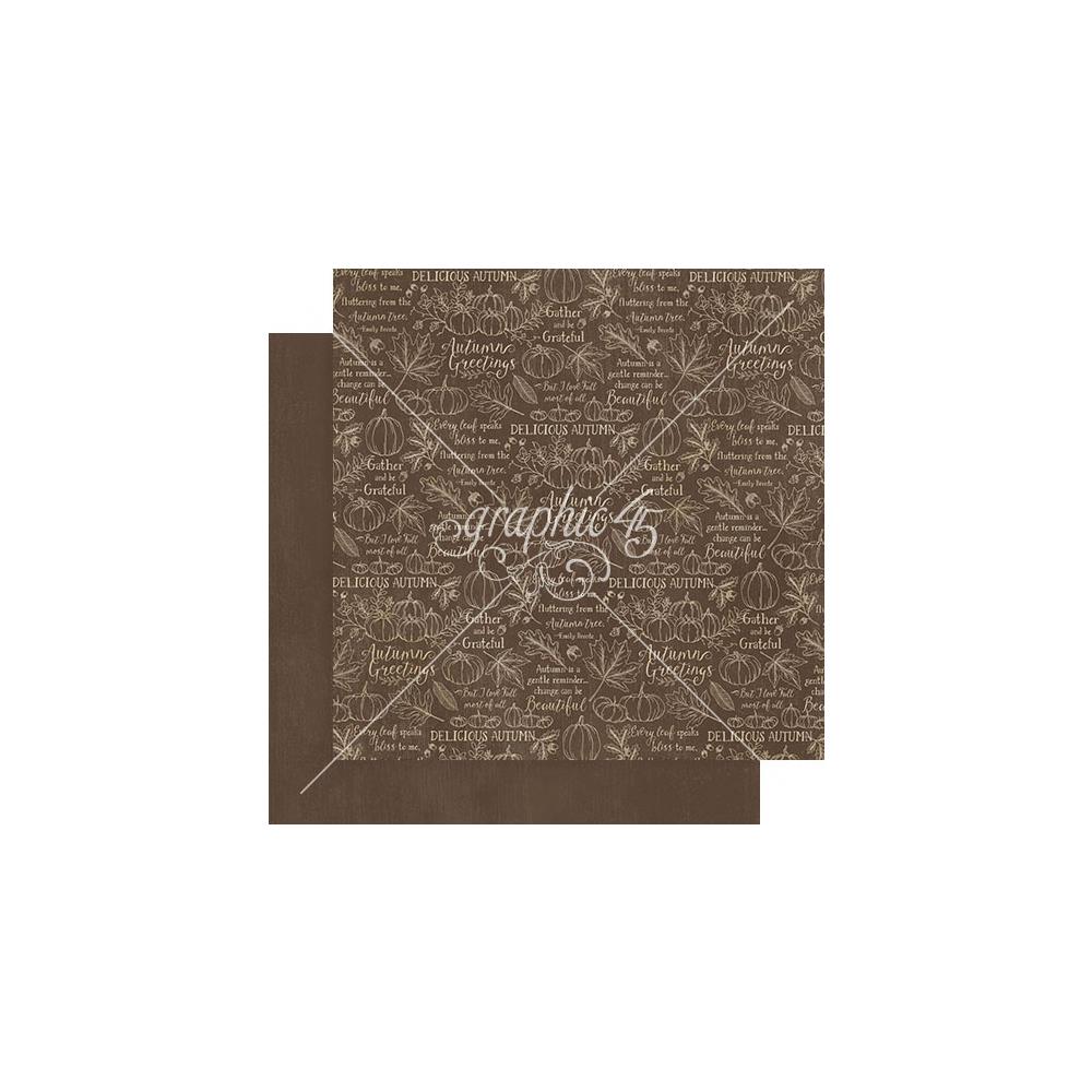 Graphic 45 Autumn Greetings 12"X12" Collection Pack: Patterns & Solids (5A002C081GFJB)