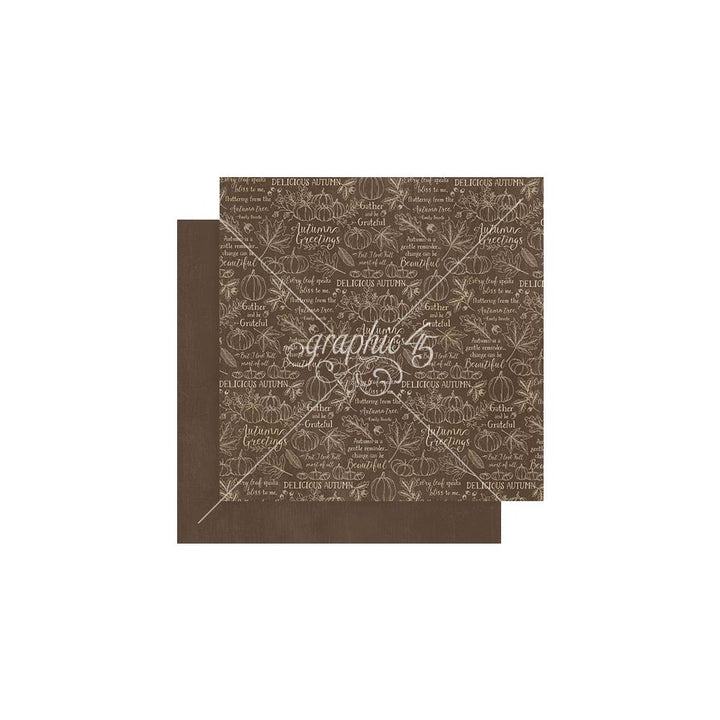 Graphic 45 Autumn Greetings 12"X12" Collection Pack: Patterns & Solids (5A002C081GFJB)