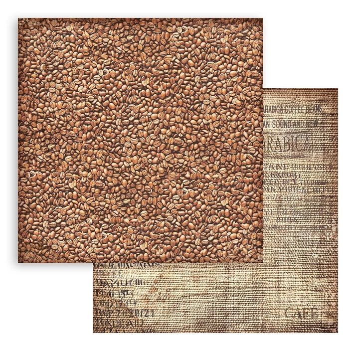 Stamperia Coffee And Chocolate Maxi Backgrounds 12"X12" Double-Sided Paper Pad (SBBL145)