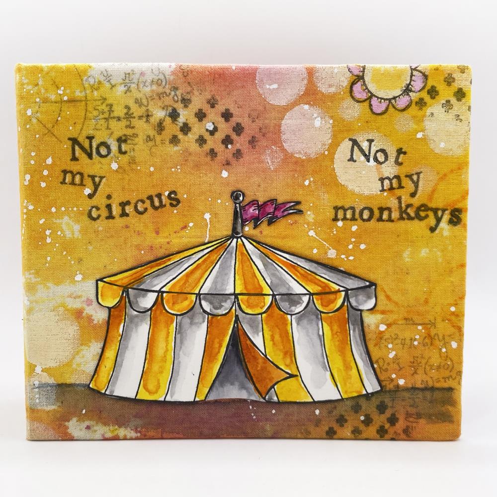 AALL And Create A6 Photopolymer Clear Stamp Set: The Big Top (5A002GJ71GJ12)