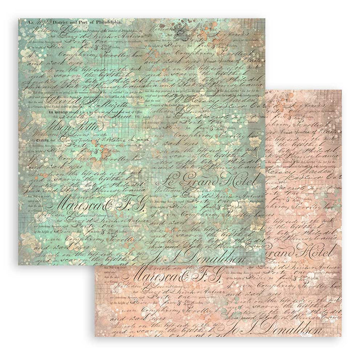 Stamperia Brocante Antiques Backgrounds 8"X8" Double-Sided Paper Pad, 10/Pkg (SBBS102)