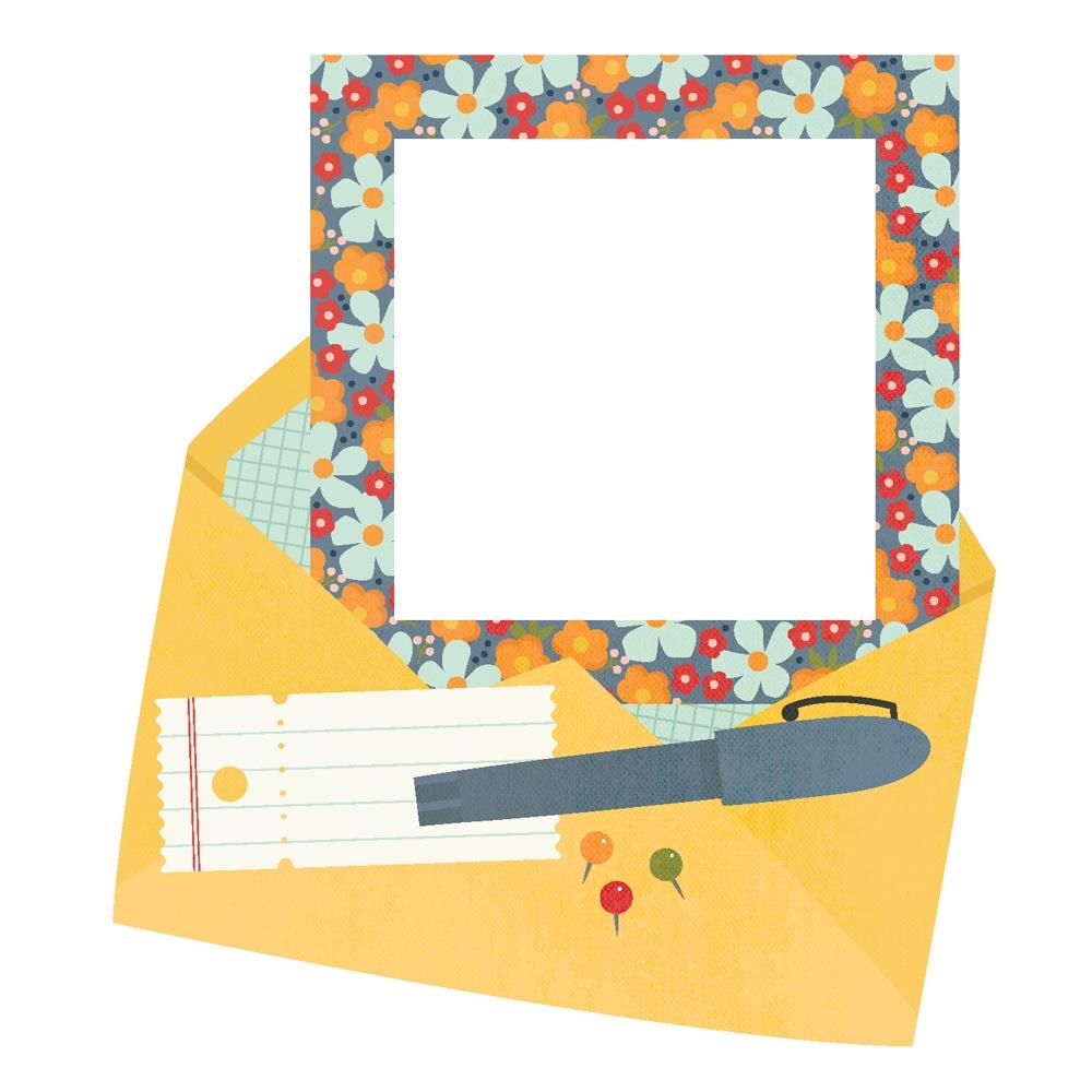 Simple Stories For The Record Chipboard Frames, 6/Pkg (23525)