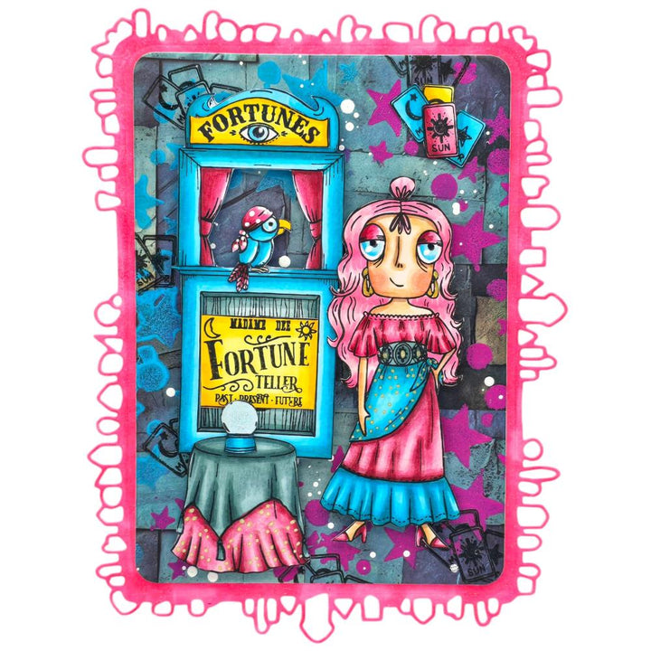 AALL And Create A6 Photopolymer Clear Stamp Set: Fortuneteller Dee (5A002GJH1GJ1K)