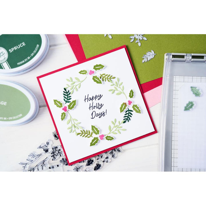 Sizzix Framelits Die Set: Happy Holly Days #2, 25/Pkg, By Catherine Pooler (5A00241M1G7BL)