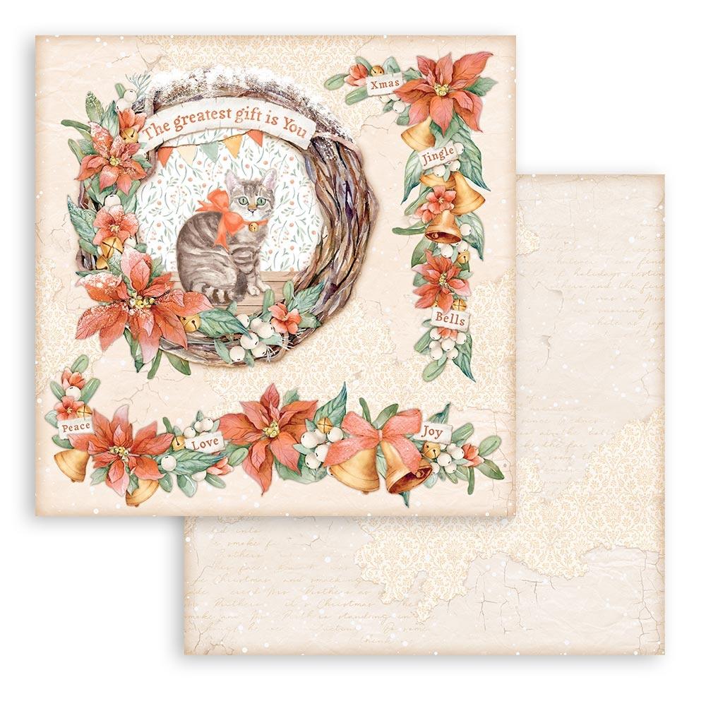 Christmas Paper Craft Supplies, Stamperia Double Sided Pictures Tags Scrap  Paper