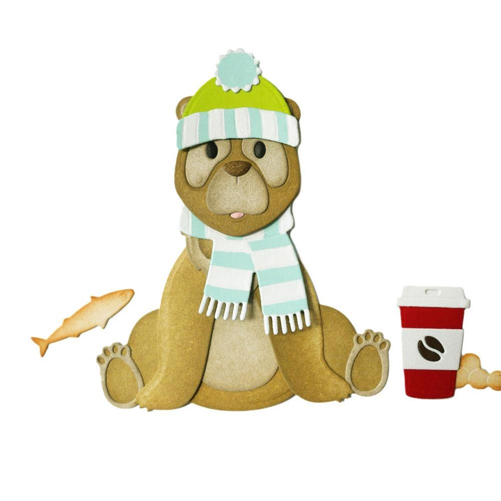 Elizabeth Craft The Great Outdoors Metal Dies: Oli The Bear (EC2092)