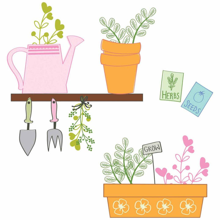 Sizzix Clear Stamps: Greenhouse Finds, 14/Pkg, By Catherine Pooler  (666796)