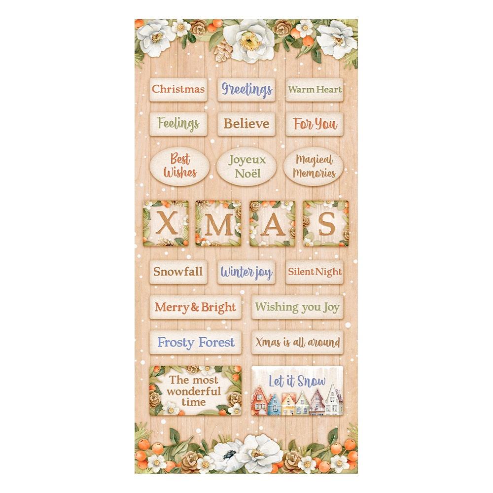 Stamperia All Around Christmas 6"X12" Double-Sided Paper: Collectables, 10/Pkg (SBBV24)