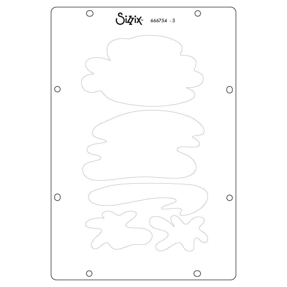 Sizzix Clear Stamp Set W/Stencils: Create, 10/Pkg, By Cat Kerr (5A002BLL1GF33)