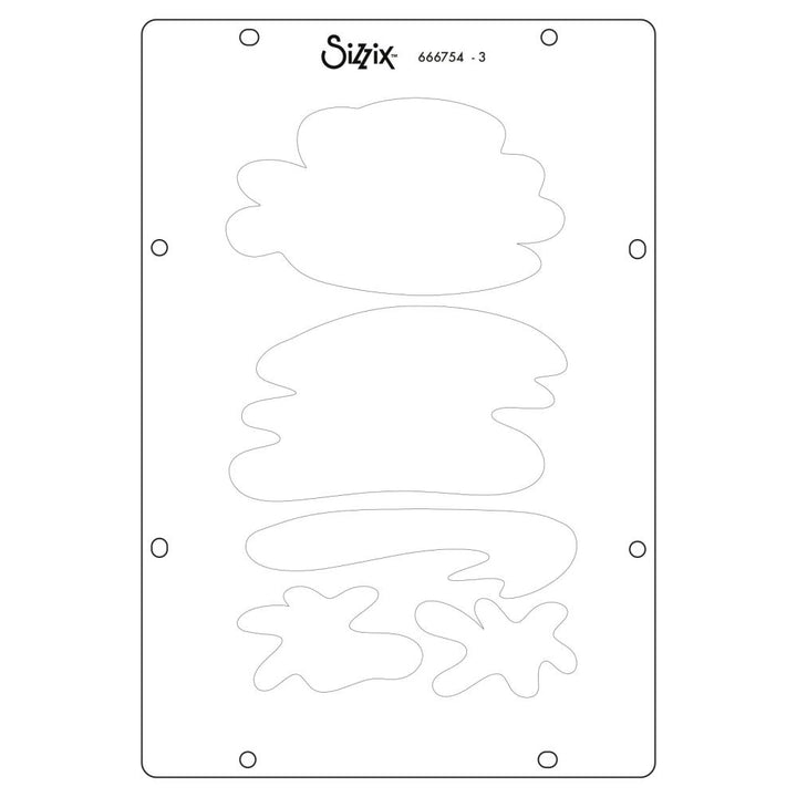 Sizzix Clear Stamp Set W/Stencils: Create, 10/Pkg, By Cat Kerr (5A002BLL1GF33)